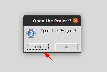 Open the Project dialog